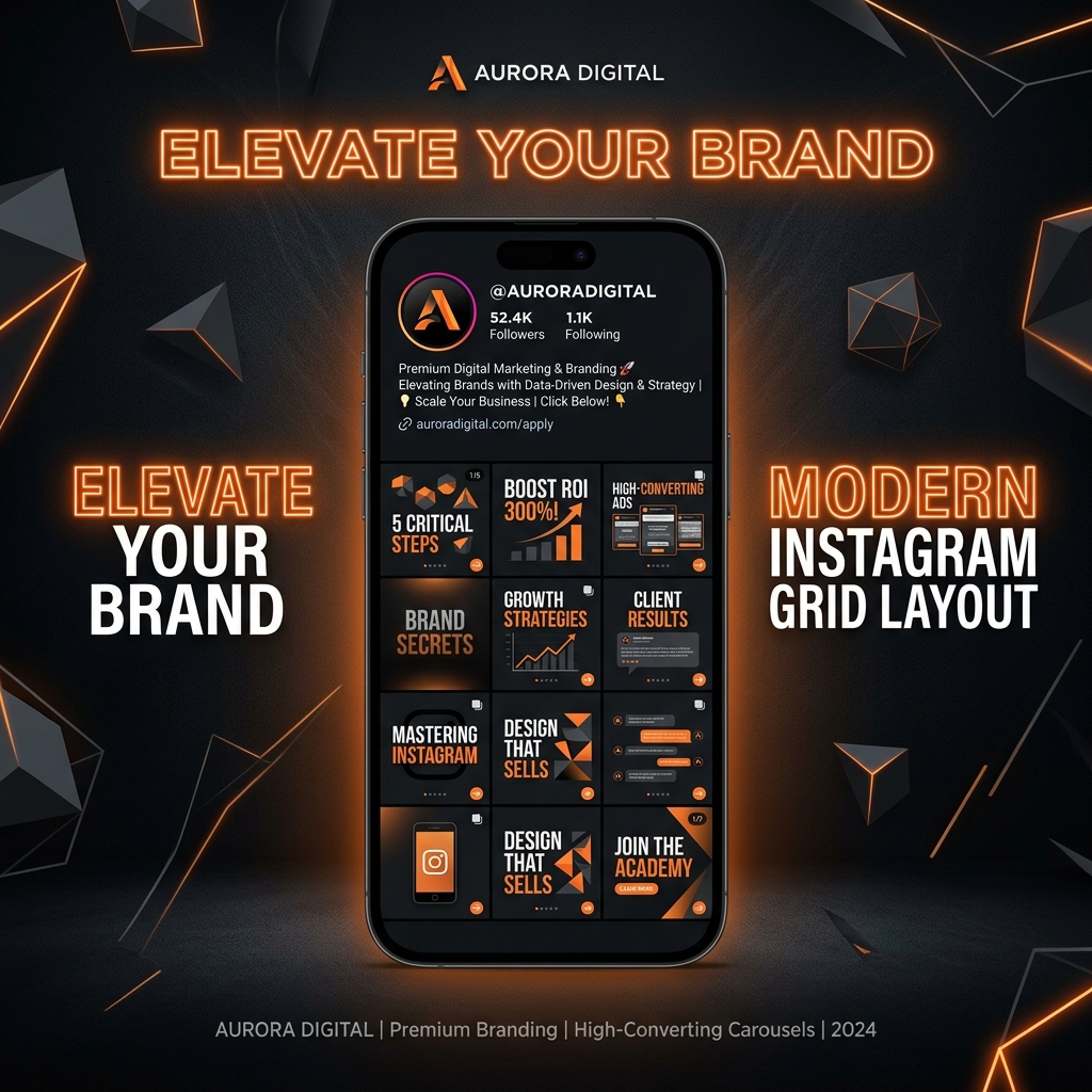 Social media graphics with beautiful carousels layout